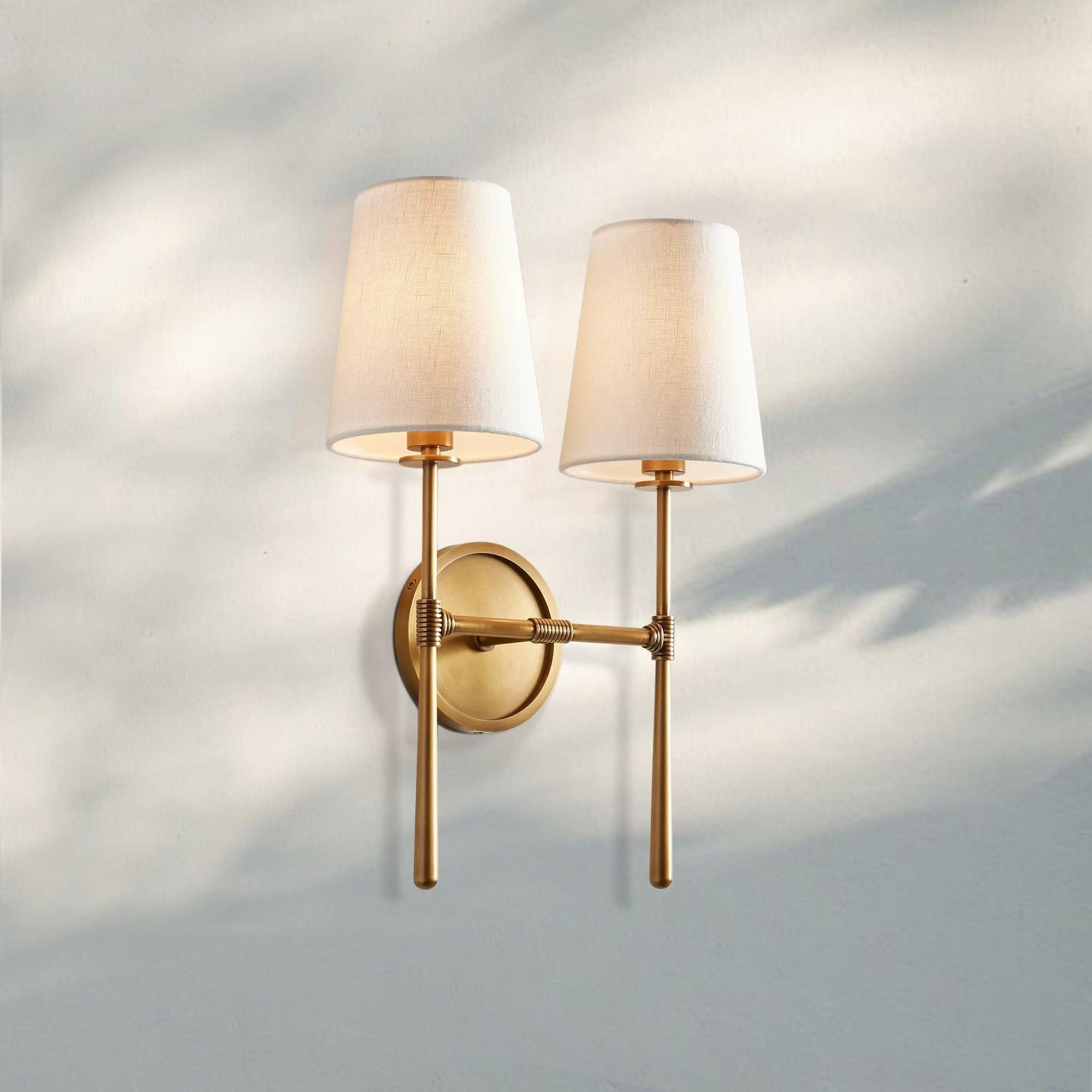 Rhodas 2 - Light Wall Sconce - BrassJoyfuzzy