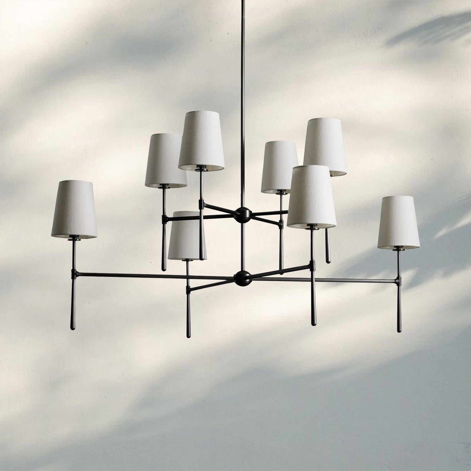 Rhodas 2 - Tier Round Chandelier - 48''BrassJoyfuzzy