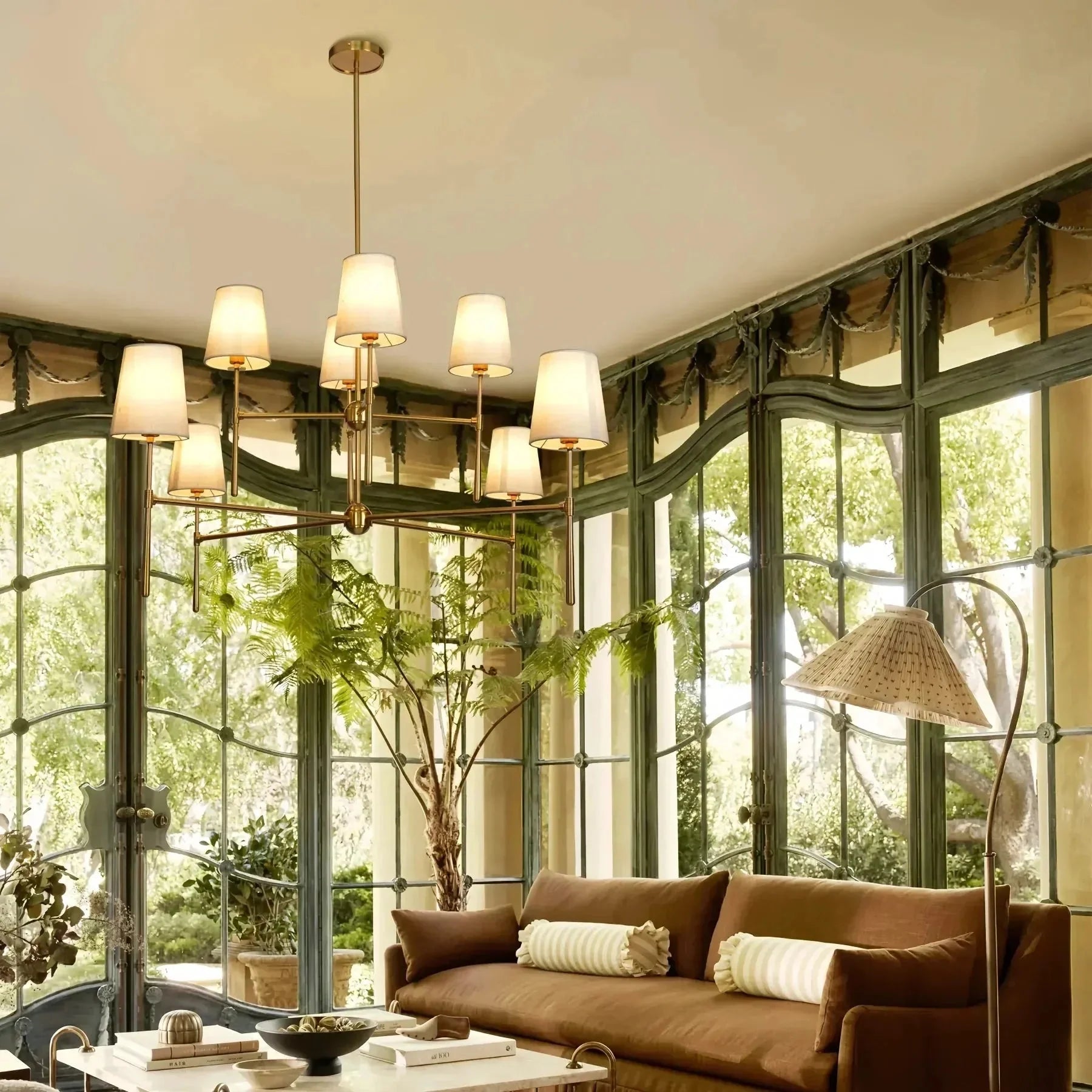 Rhodas 2 - Tier Round Chandelier - Customized 60''BrassJoyfuzzy