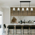 Rhodas Linear Chandelier - 6 - LightBlackJoyfuzzy