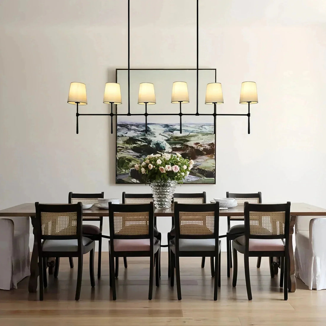 Rhodas Linear Chandelier - 5 - LightBrassJoyfuzzy