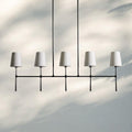 Rhodas Linear Chandelier - 5 - LightBlackJoyfuzzy