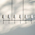 Rhodas Linear Chandelier - 6 - LightBlackJoyfuzzy