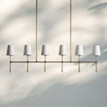 Rhodas Linear Chandelier - 6 - LightBlackJoyfuzzy