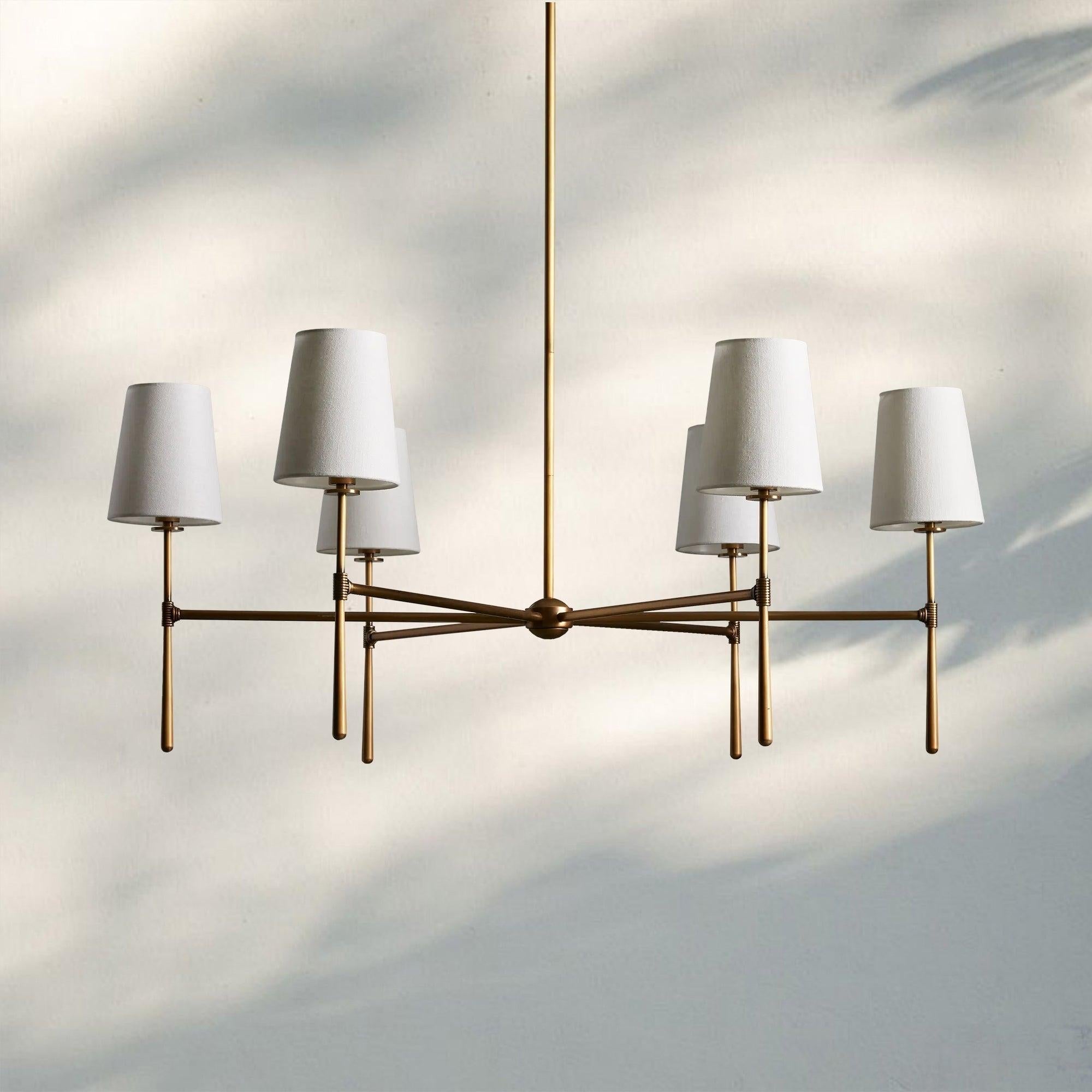 Rhodas Round Chandelier - 5 - LightBronzeJoyfuzzy