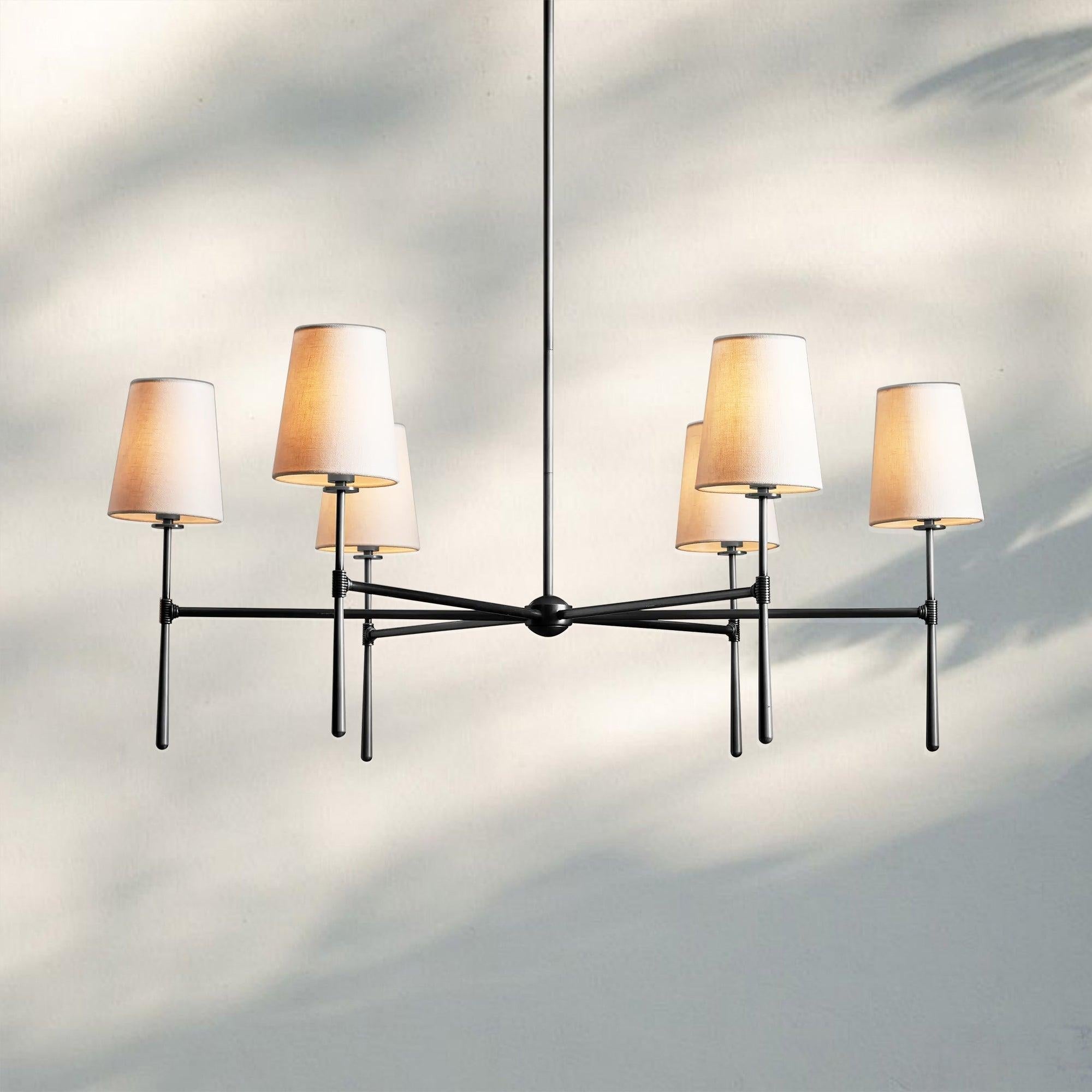 Rhodas Round Chandelier - 5 - LightBronzeJoyfuzzy