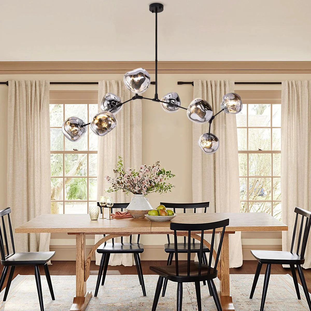 Rhome II Chandelier - Matte BlackJoyfuzzy