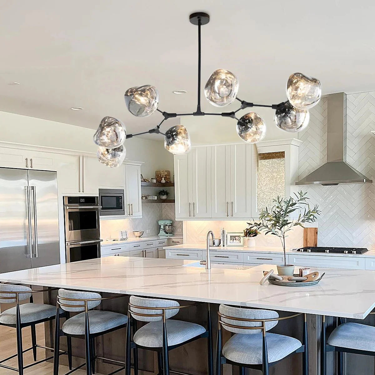 Rhome II Chandelier - Matte BlackJoyfuzzy