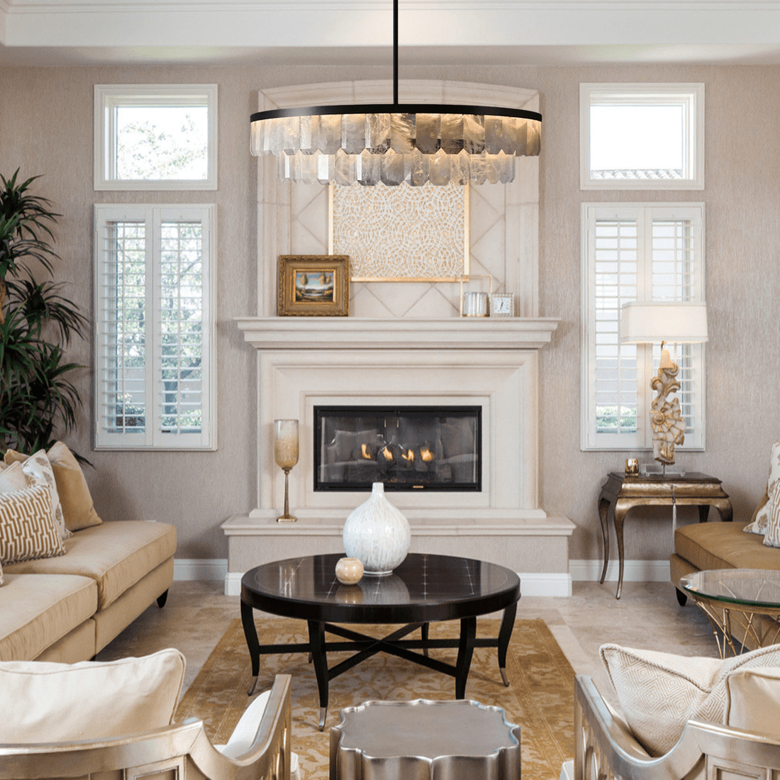 Rolantis Double Rock Crystal Chandelier - Joyfuzzy