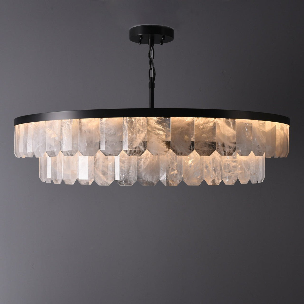 Rolantis Double Rock Crystal Chandelier - Joyfuzzy