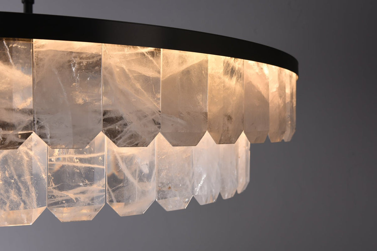 Rolantis Double Rock Crystal Chandelier - Joyfuzzy