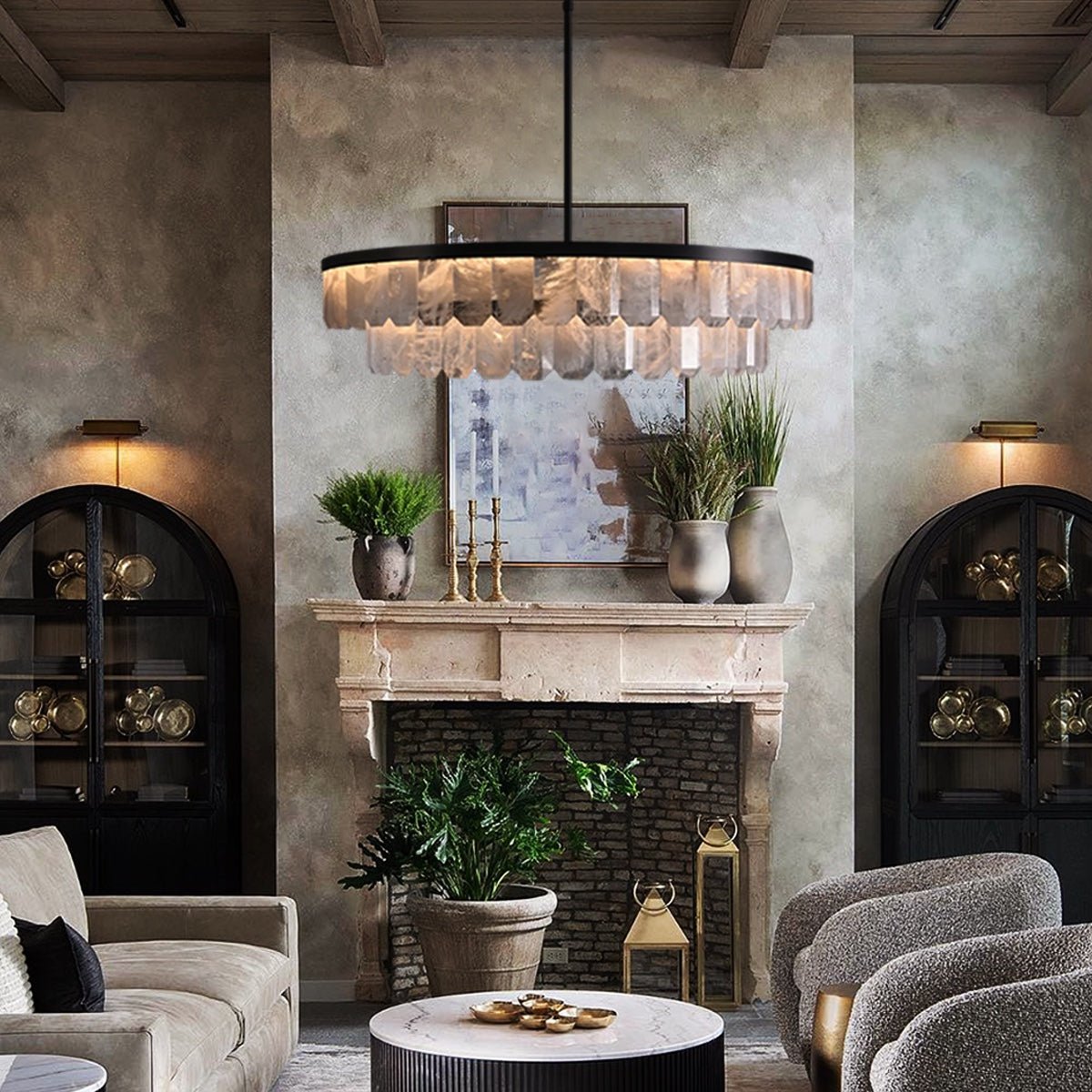 Rolantis Double Rock Crystal Chandelier - Joyfuzzy