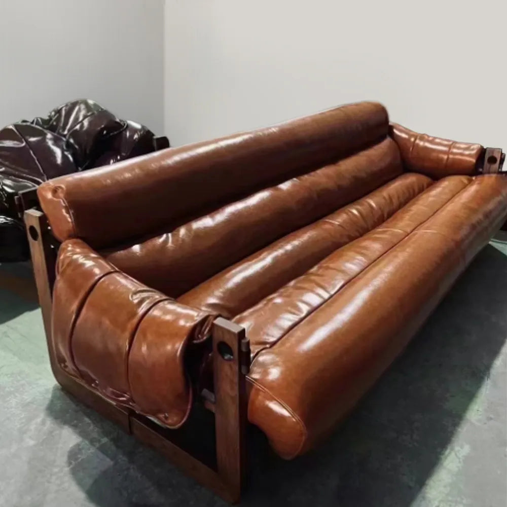 Rolled Arm Vintage Sofa image 1
