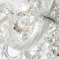 Rustic Antique European Candle Crystal Chandelier Popular Farmhouse Ceiling Light Fixture For Living Room - Joyfuzzy