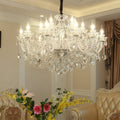 Rustic Antique European Candle Crystal Chandelier Popular Farmhouse Ceiling Light Fixture For Living Room - Joyfuzzy