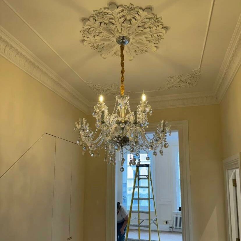Rustic Antique European Candle Crystal Chandelier Popular Farmhouse Ceiling Light Fixture For Living Room - Joyfuzzy