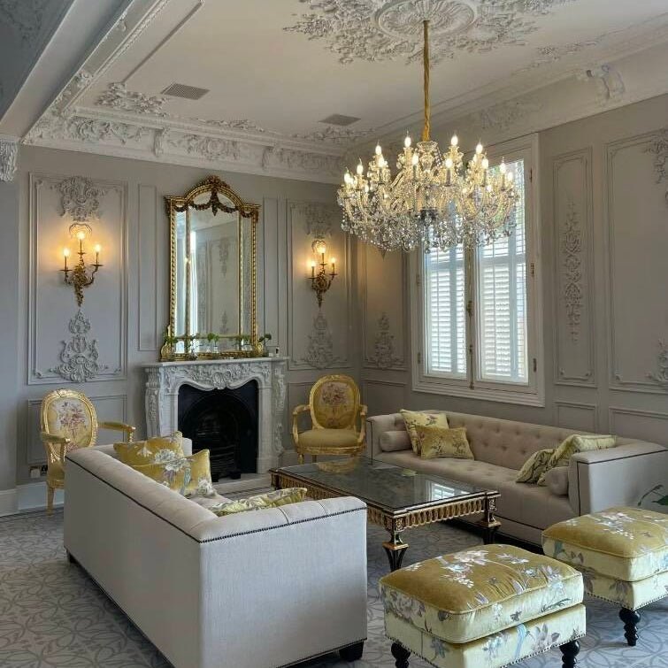 Rustic Antique European Candle Crystal Chandelier Popular Farmhouse Ceiling Light Fixture For Living Room - Joyfuzzy