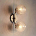 Sayre Linear Glass Globe Two Head Wall Sconce - Joyfuzzy