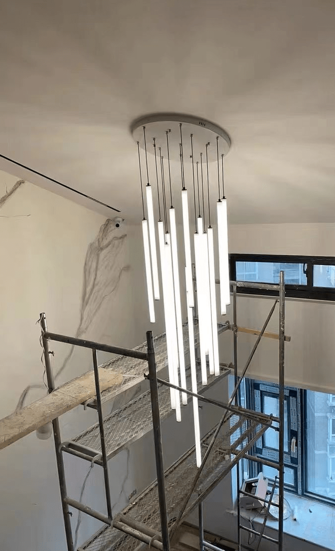 Scandinavia Minimalist White Pendant Light for Bedside/Dining Room/Staircase - One Single: SWarm LightJoyfuzzy
