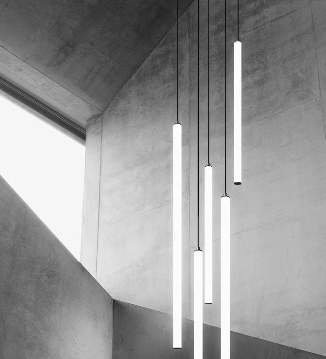 Scandinavia Minimalist White Pendant Light for Bedside/Dining Room/Staircase - One Single: SWarm LightJoyfuzzy