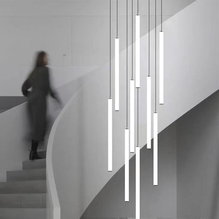 Scandinavia Minimalist White Pendant Light for Bedside/Dining Room/Staircase - 9 Lights : SWarm LightJoyfuzzy