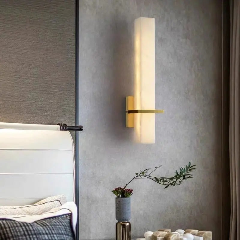 Alabaster Bedroom Wall Sconces Light Fixture Wall Sconce [product_tags] Fabtiko