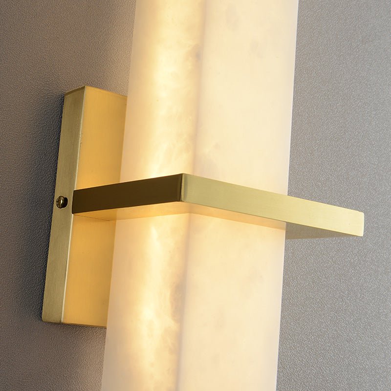 Serene Modern Alabaster Linear Wall Sconce - Joyfuzzy