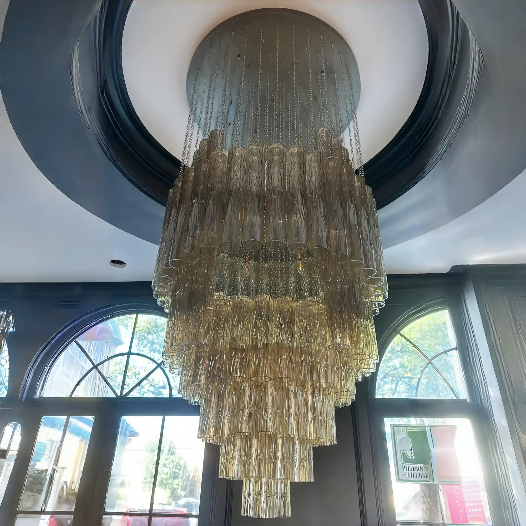 Serenella Round Chandelier for Foyer/Entry