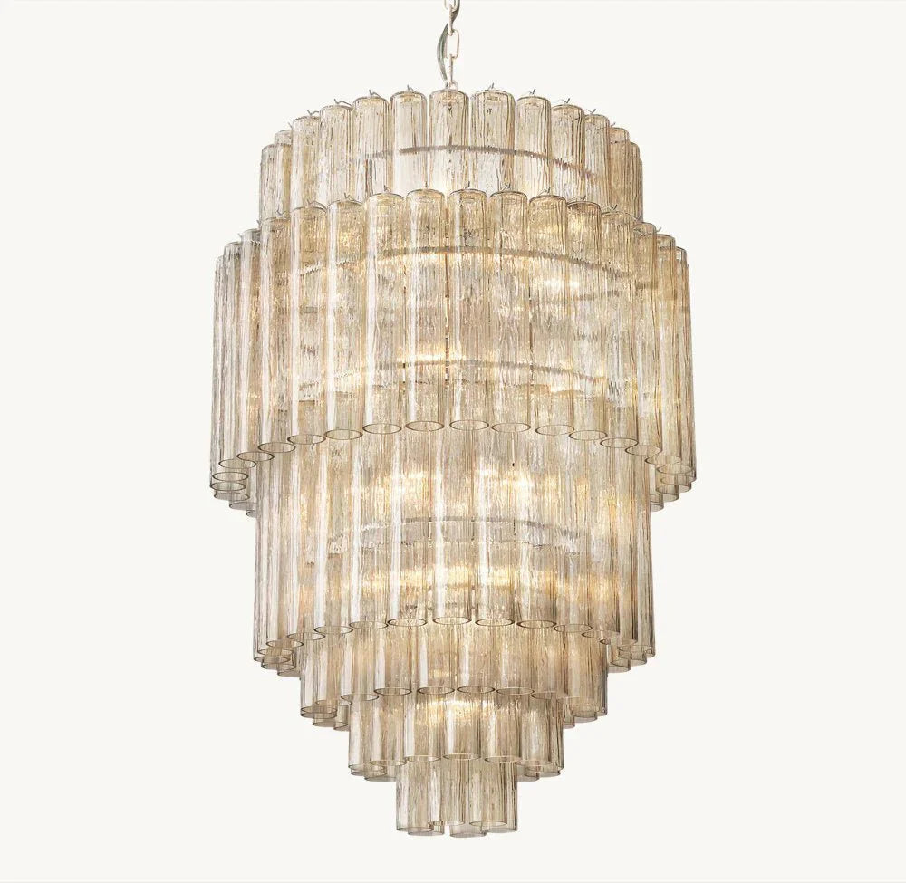 Serenella Round Chandelier for Foyer/Entry - 24''Satin NickelJoyfuzzy