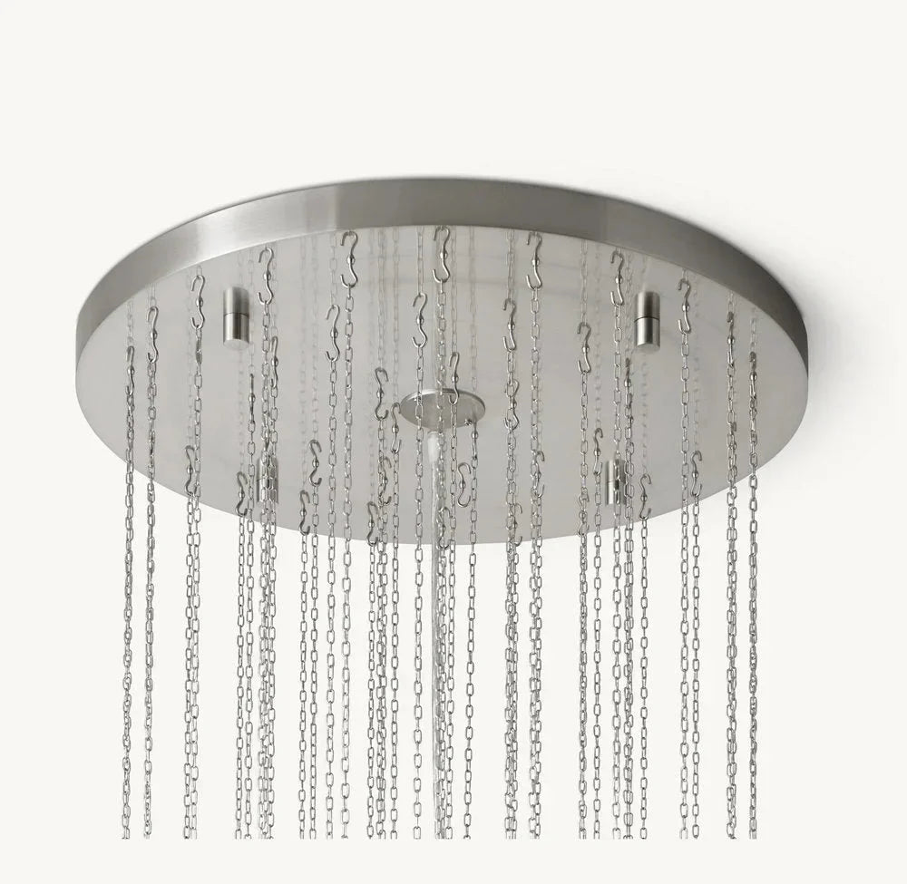Serenella Round Chandelier for Foyer/Entry - 34''Satin NickelJoyfuzzy