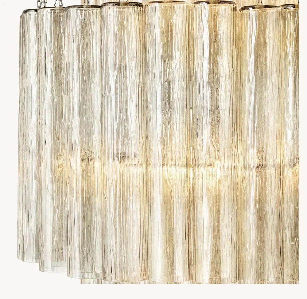Serenella Round Chandelier for Foyer/Entry - 34''Satin NickelJoyfuzzy