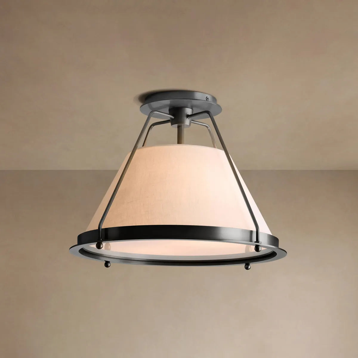 Shelton Flush Mount Bronze