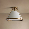 Shelton Flush Mount Brass