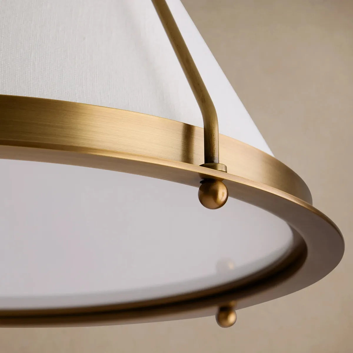 Shelton Flush Mount Brass