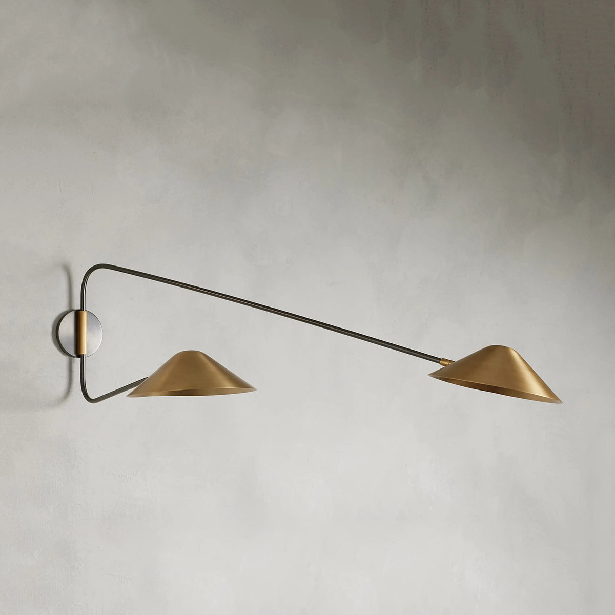 Simms Long Arm Double Sconce