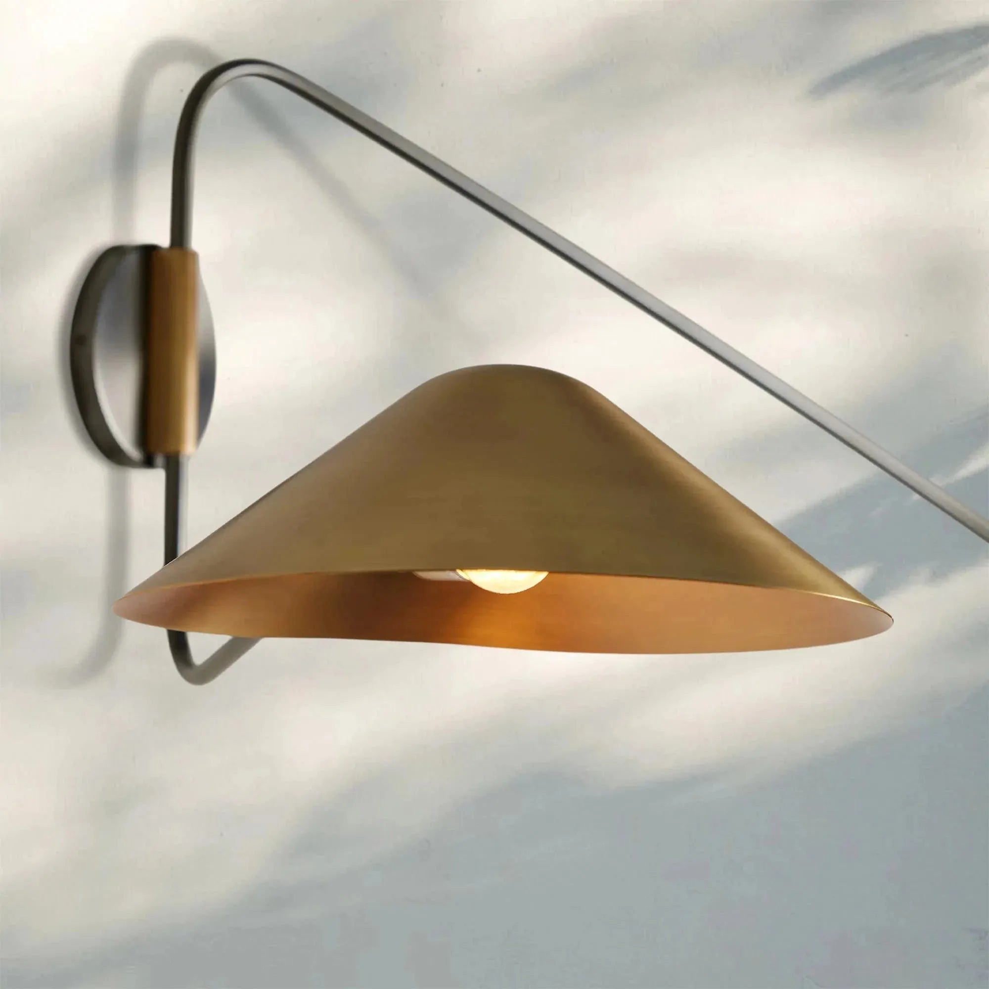 Simms Long Arm Double Wall Sconce - Joyfuzzy