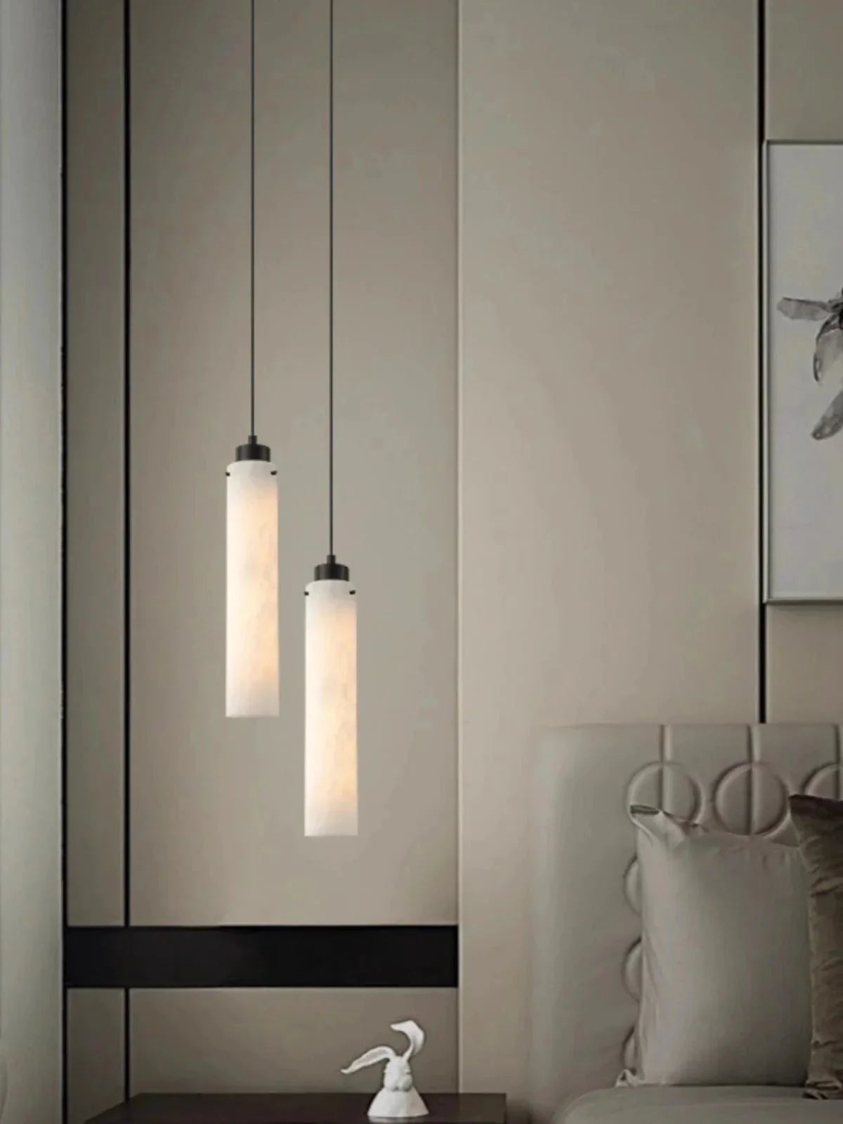 Simple marble pendant lamp - Joyfuzzy