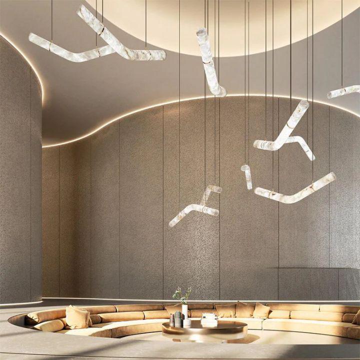 Simplicity Alabaster Pendant Lights - AL39.4"Joyfuzzy