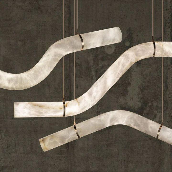 Simplicity Alabaster Pendant Lights - AL39.4"Joyfuzzy