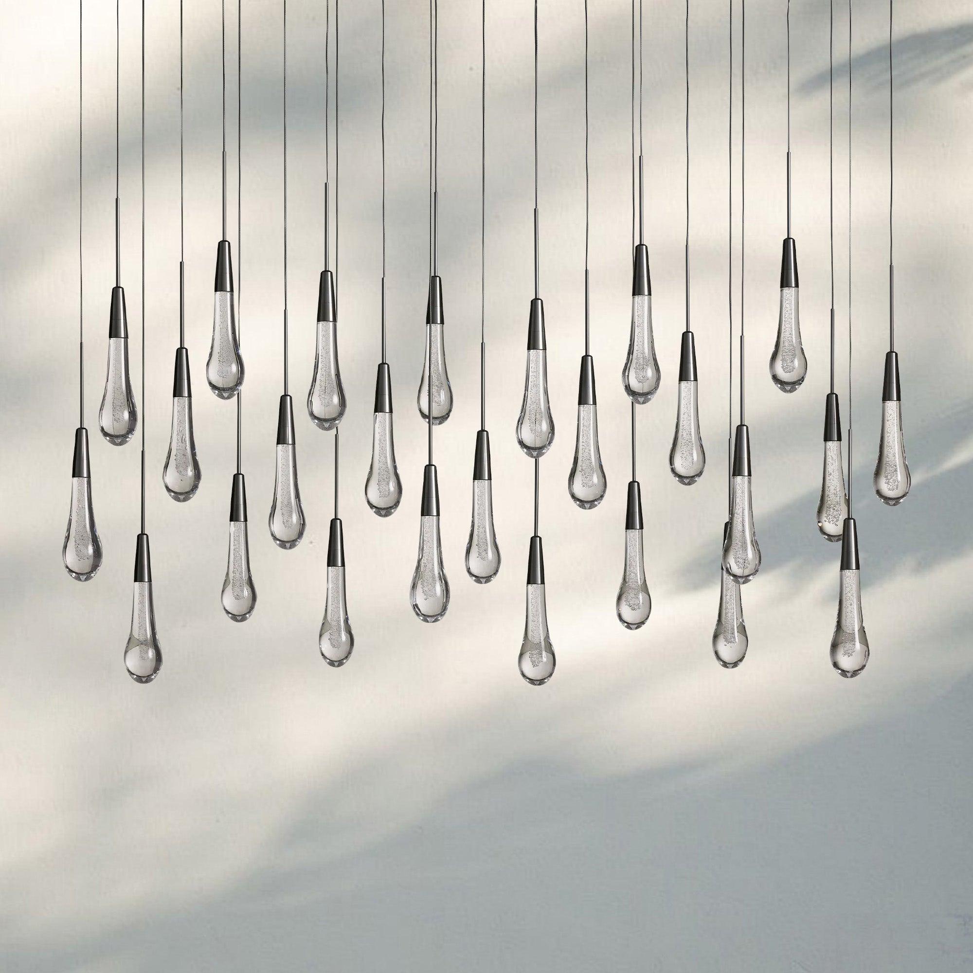 Solitaire Linear Chandelier 37"50"70"87"87"120"-50‘’-Bronze-