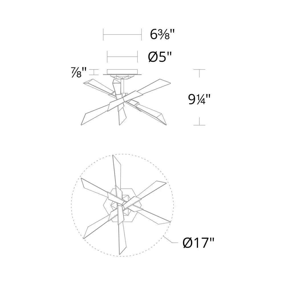 Solitude LED Semi Flush Mount Ceiling Light - Joyfuzzy
