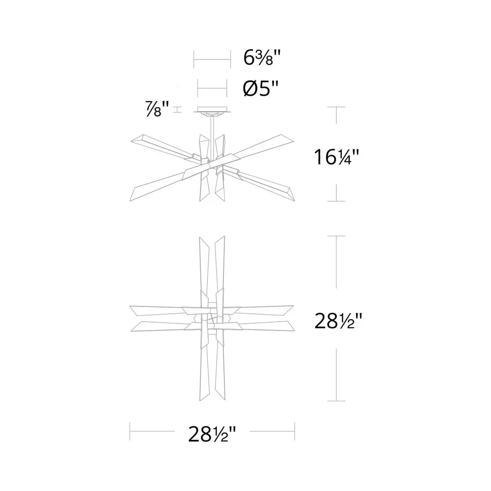 Solitude LED Semi Flush Mount Ceiling Light - Joyfuzzy