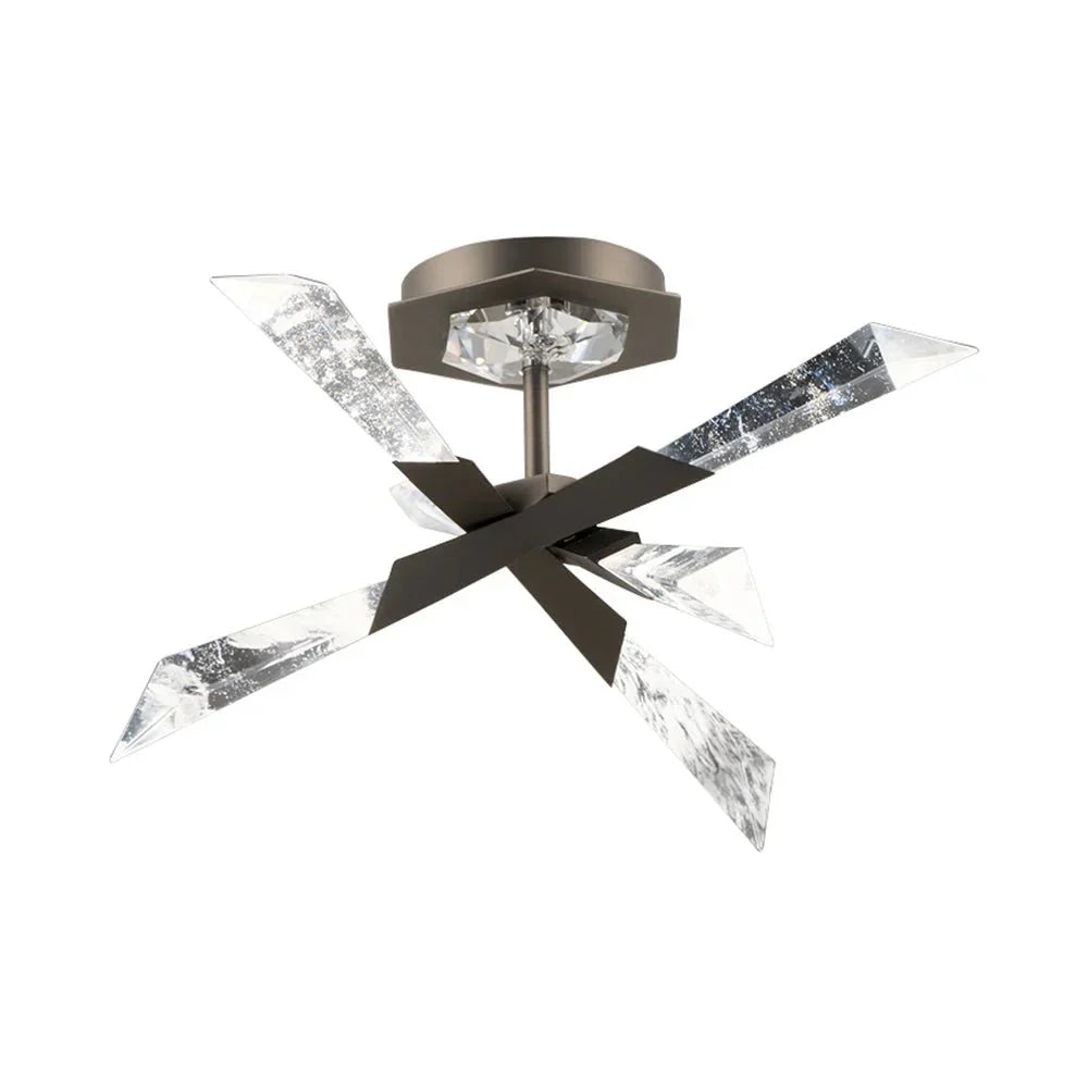 Solitude LED Semi Flush Mount Ceiling Light - Joyfuzzy