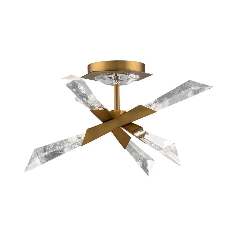 Solitude LED Semi Flush Mount Ceiling Light - Joyfuzzy