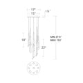 Solitude Round LED Multi Chandelier - Joyfuzzy