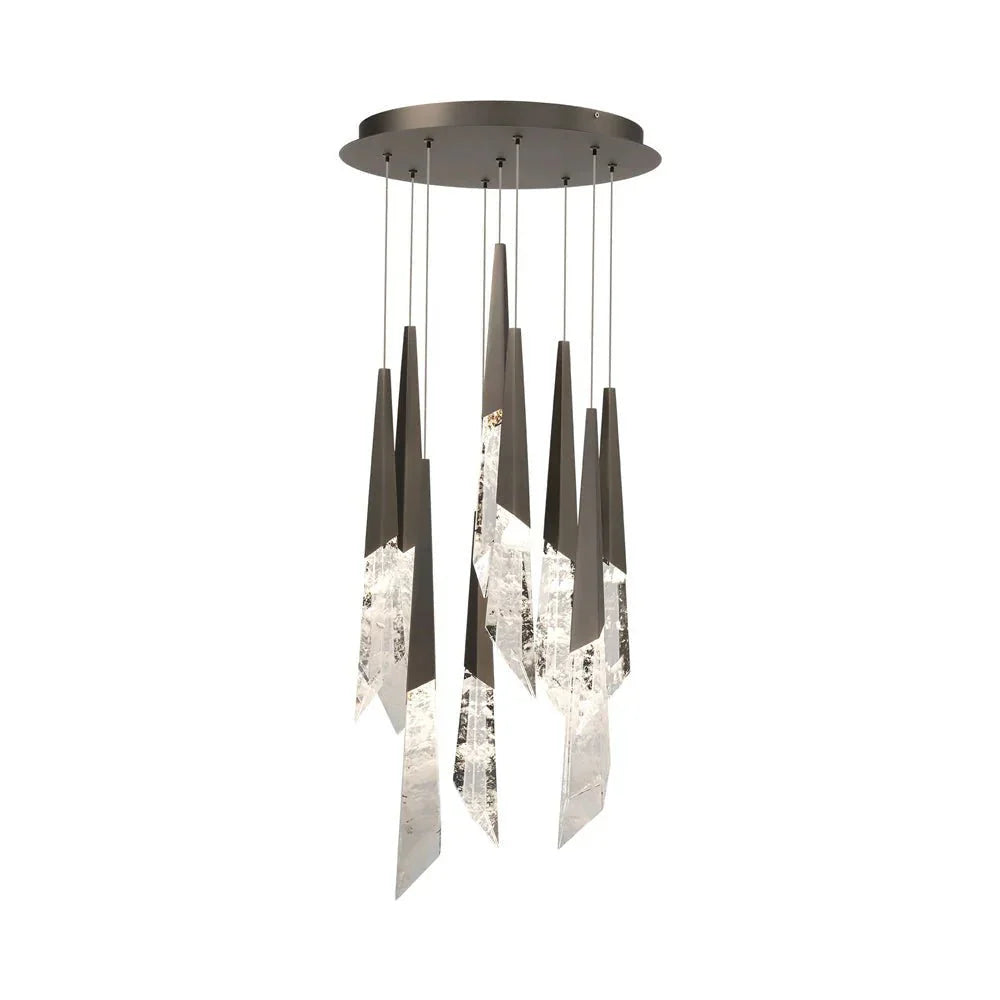 Solitude Round LED Multi Chandelier - Joyfuzzy
