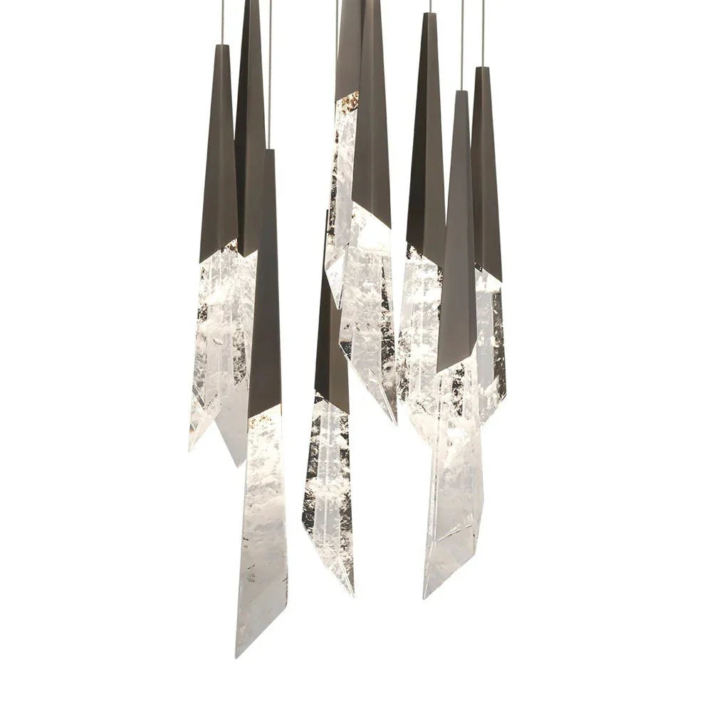 Solitude Round LED Multi Chandelier - Joyfuzzy
