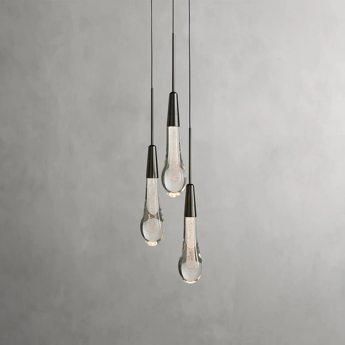Soltaire Cluster Pendant Bronze