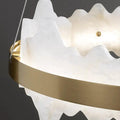 Spain Alabaster Brass Indoor Chandelier Lighting - Joyfuzzy