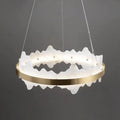 Spain Alabaster Brass Indoor Chandelier Lighting - Joyfuzzy